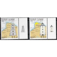 Эстония 2010. Маяки Суурупи. Карта. 2 марки (422)