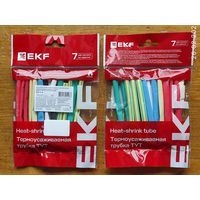 Термоусадочная трубка ТУТ-6/3, 7 цветов по 3шт 10см, EKF