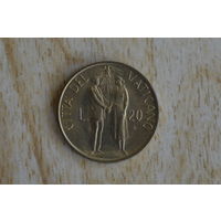 Ватикан 20 лир 1982