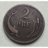 Дания 2 оре 1874  4-1-51