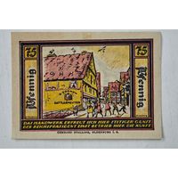 1921 год 75 пфеннигов  Германия