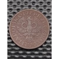 Польша II Республика(1919-1939) 5 грошей 1923г.(2), без мц.