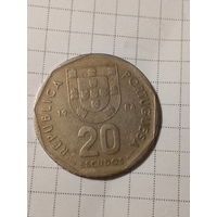 20 эскудо Португалия 1986 год