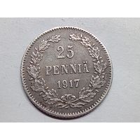 25 пенни 1917 год.S.(с коронами)