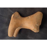 Свистулька, коник, глина.