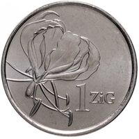 Зимбабве 1 золотой, 2024 UNC