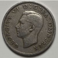Монета 2 шиллинга. 1951 год, Великобритания. Георга VI.
