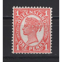 1907 Квинсленд /Queensland** 1 penny Queen Victoria (SG 288)