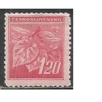 Чехословакия. Веточка липы. Стандарт. 1945г. Mi#430.