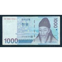Южная Корея 1000 вон 2007 год.