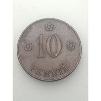 Финляндия 10 пенни 1919 года .