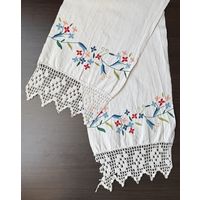 Старинный рушник лен вышивка 294 см