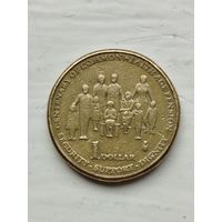 1 доллар Австралии. 100 лет выплаты пенсий.