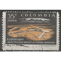 Колумбия. Авиа. Аэропорт Эльдорадо. Багота. 1960г. Mi#899.