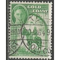 Золотой Берег. Король Георг VI. Воин на коне. 1948г. Mi#120