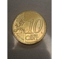 Литва 10 центов  2015 года .
