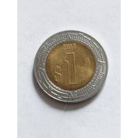Мексика 1 песо 2017