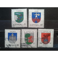 Латвия, 2004. Стандарт. Гербы городов