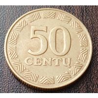 Литва 50 центов, 2000   ( 1-14-3 )