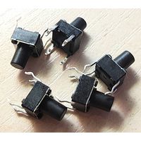 Кнопка ((цена за 25 шт)) 6 x 6 х 8 мм. Тактовая