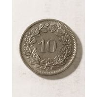 Швейцария 10 раппен 1965