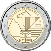 Италия 2 евро 2024 года, UNC. "250 лет финансовой гвардии". Предложите свою цену или обмен!
