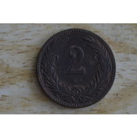 Венгрия 2 филлера 1894 с 1 руб