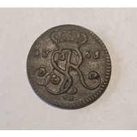 Панятоўскi. Грош 1765. VG, Краков, хороший и не частый