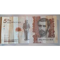 5 000 песо 2019 Колумбия