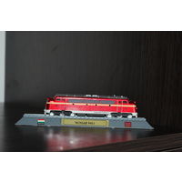 Коллекционная, пластиковая модель локомотива на подставке "NOHAB M61", "Дунайский экспресс".