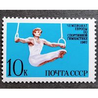 Марка СССР 1987 год Чемпионат Европы