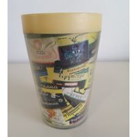 Стакан. Реклама алкашки. Пластик СССР