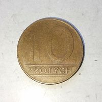 10 злотых 1990 года Польша. Народная Республика.