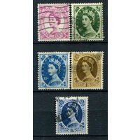 Великобритания - 1958/67г. - королева Елизавета II - 5 марок - гашёные. #3-GB-99-A-2