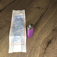 Новая зажигалка Кристалл с документами и упаковкой