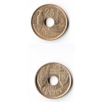 25 песет Испания 1997 года