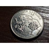 США 25 центов квотер 2000 Южная Каролина