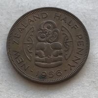 Новая Зеландия 1/2 пенни 1956 Елизавета II