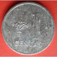 Литва 1 цент 1991
