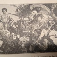 Св. мученица Юлия. Клеопатра. 3. Энциклопедическая гравюра СПБ. 19-20века 24х16см.