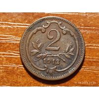 Австрия 2 геллера 1912