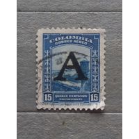 Колумбия. Стандарт. Надпечатка.