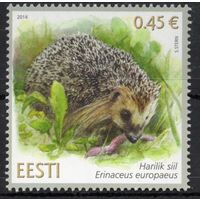 Эстония 2014. Фауна. Ёжик. 1 марка (563)