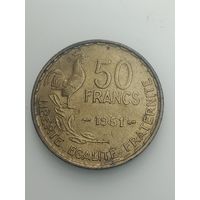 Франция 50 франков 1951 года .