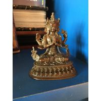 Буддийская статуэтка, бронза , супердетализация