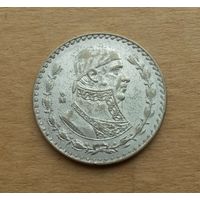 Мексика, 1 песо 1962, биллон (серебро 0.100)