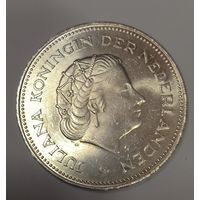 С рубля без мц! 10 гульденов 1970 Нидерланды ярчайшая серебро