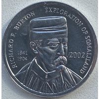 Сомалиленд 5 шиллингов 2002 г. Ричард Френсис Бёртон