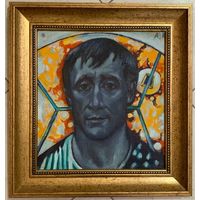 Кищенко А.М. Портрет. ДВП, масло. Размер с рамой 45х47,5 см