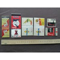 Очень старые спичечные коробки в разобранном состоянии одним лотом, сп-2 (4014)